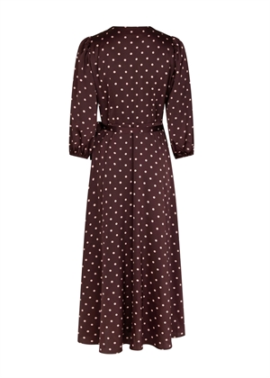 Malinga Dot kjole Wine Neo Noir 